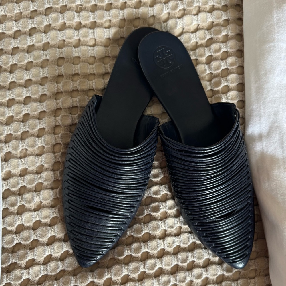 Tory Burch Leather Slides